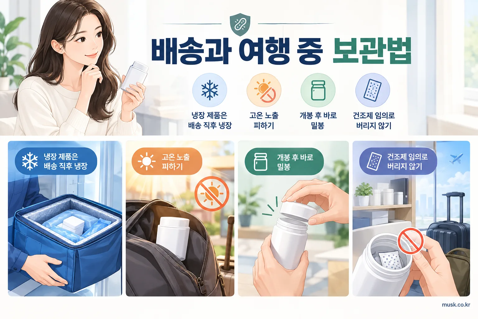 프로바이오틱스는 냉장 보관해야 하나? 제품 표시에서 확인할 기준 3 프로바이오틱스를 배송과 여행 중 보관하는 방법