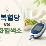 공복혈당과 당화혈색소 차이, 검사 결과는 어떻게 해석할까? 3 공복혈당과 당화혈색소가 측정하는 기간과 특징을 비교한 대표 이미지